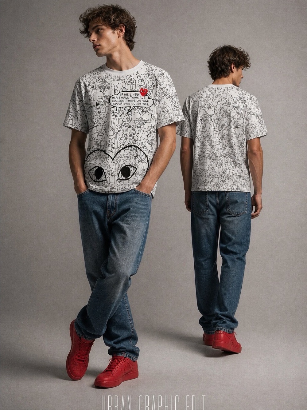 PLAY Comme des Garçons x Matt Groening Life In Hell